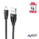 CABLE CARGA Y DATOS USB 2.0 a MICRO USB 1.2M NEGRO AVANT