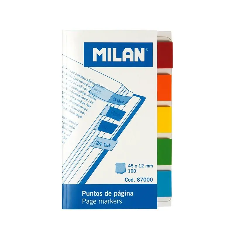 PUNTOS DE PÁGINA MILAN TRANSPARENTE 100H