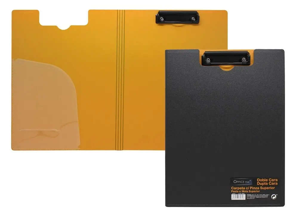 OFFICE CLUB PP CARPETA C/PINZA SUP. DUO NEG/NA