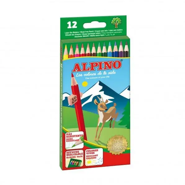 ESTUCHE LAPICES DE COLORES ALPINO