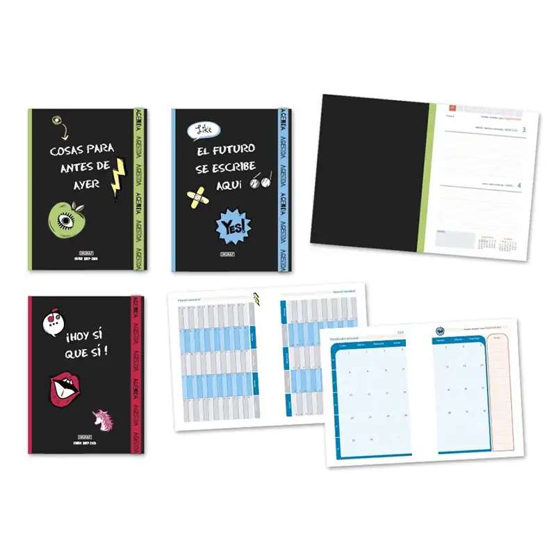 AGENDA ESCOLAR ENCOLADA 4º 2D/P CAS 25-26 T CARTON CON GOMA - INGRAF -