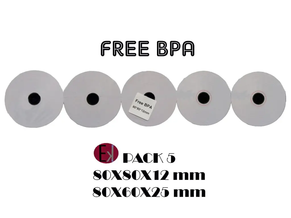 ROLLO TÉRMICO SIN BPA PACK 5 UNIDADES - EKRIT -