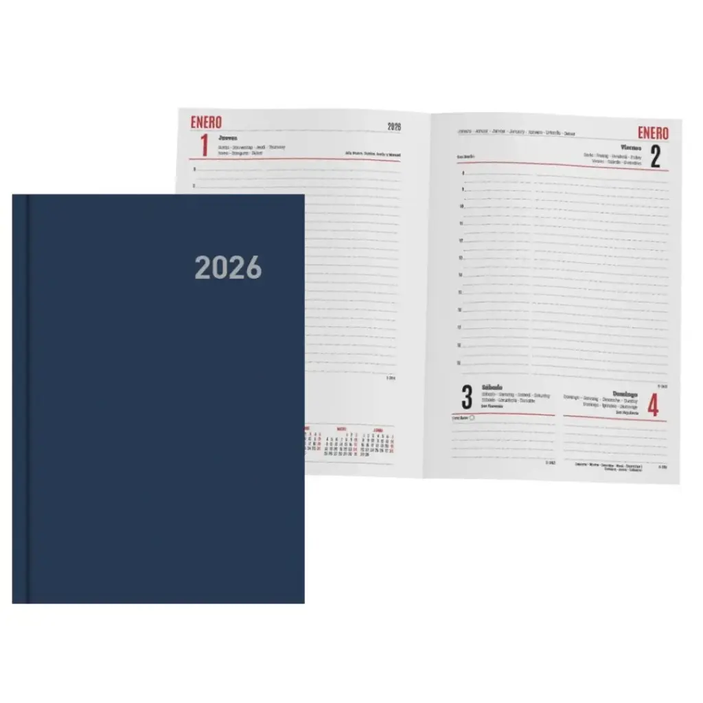 AGENDA PARIS D/P 15x21 AZUL M. CAS 2026