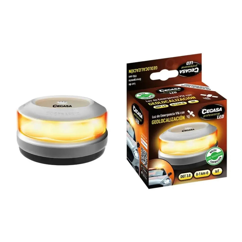 LUZ EMERGENCIA CEGASA V16 baliza con geolocalización - CEGASA -
