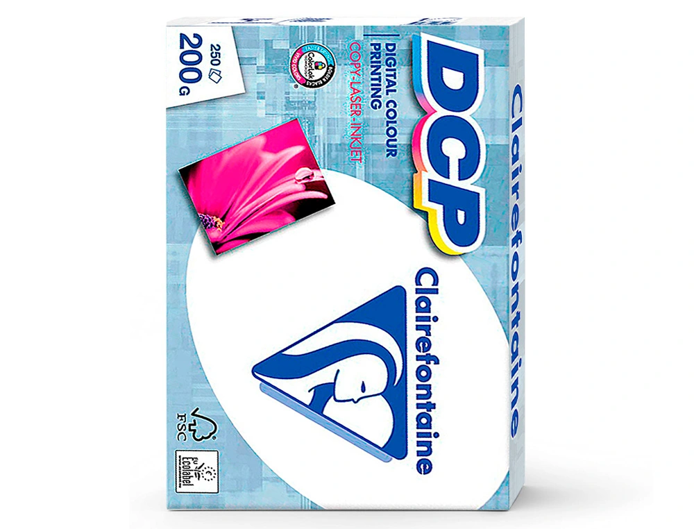 PAPEL FOTOCOPIADORA CLAIREFONTAINE DIN A4 200gr paquete 250 hojas - DCP -
