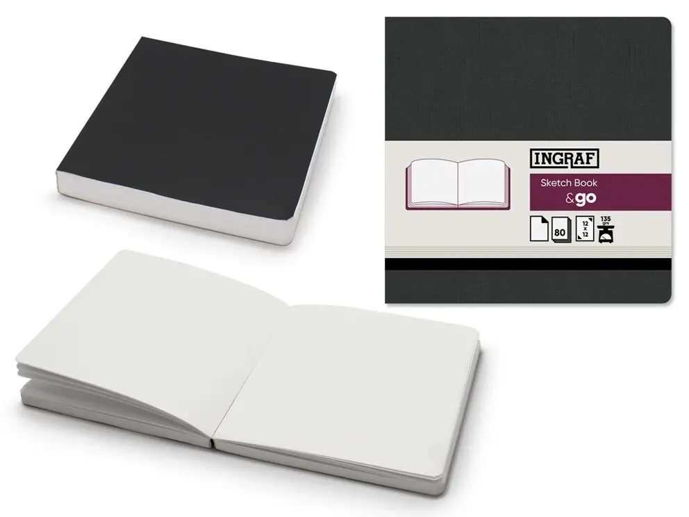 INGRAF & GO SKETCH BOOK 12X12 .80 HOJAS