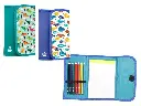 ESTUCHE DE DIBUJO INFANTIL con 10 pinturas y libreta - BISMARK -