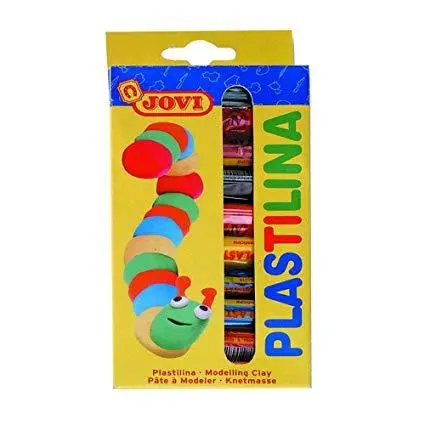 PLASTILINA BARRA 15GR COLORES SURTIDOS ESTUCHE 10 UD - JOVI -
