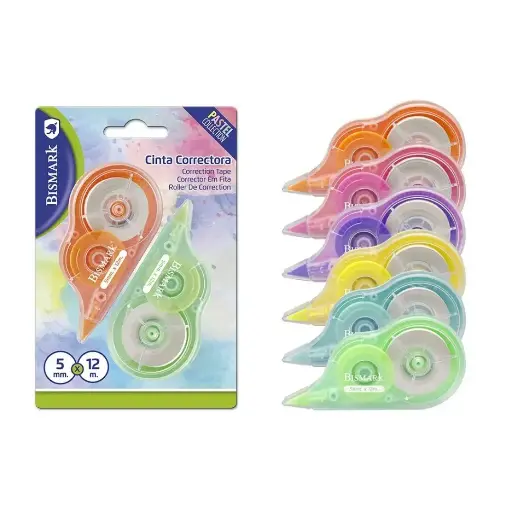 [329347] 
CINTA CORRECTORA BISMARK PASTEL 12 M PACK 2 UD 