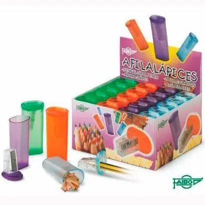 [FA2101] SACAPUNTAS CON DEPÓSITO UN USO SURTIDOS FAIBO