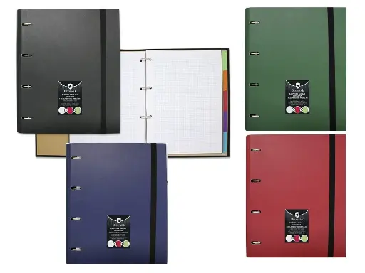 CARPETA A4 CARTON con recambio 100 hojas 90gr.