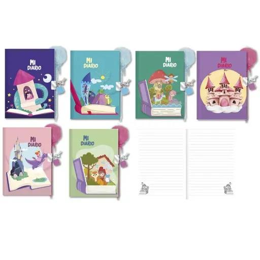 [333285] DIARIO CON BOLIGRAFO POMPON ONCE UPON A DAY