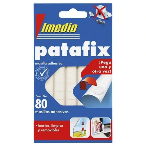 [7001466] IMEDIO MASILLA DE FIJACIÓN PATAFIX ADHESIVO REMOVIBLE 80 PASTILLAS