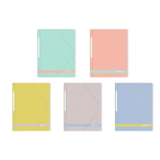 [331499]  CARPETA MORANDI GOMAS Y SOLAPAS WATER REPELLENT A4 