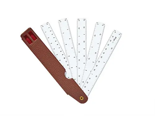 [13001] REGLA ESCALÍMETRO CON BISAGRA - PARDO -