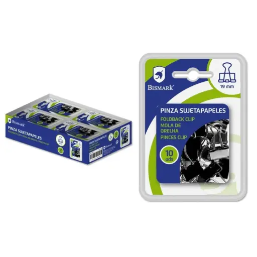 [308062] PINZA PALA SUJETAPAPELES 19 MM - BISMARK