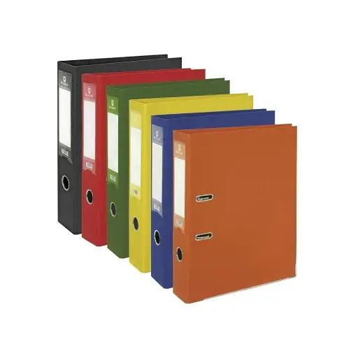 [326729] ARCHIVADOR A-Z polipropileno Fº LOMO 75  - BISMARK - pack 25 unidades colores surtidos