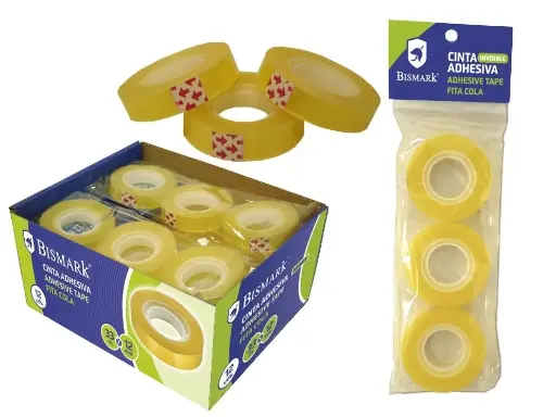 [313412] CINTA ADHESIVA 33X12 mm.3 unidades