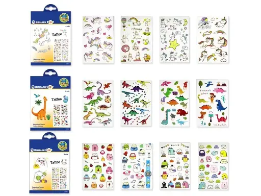 [333953] PEGATINAS TATTOO 4 HOJAS