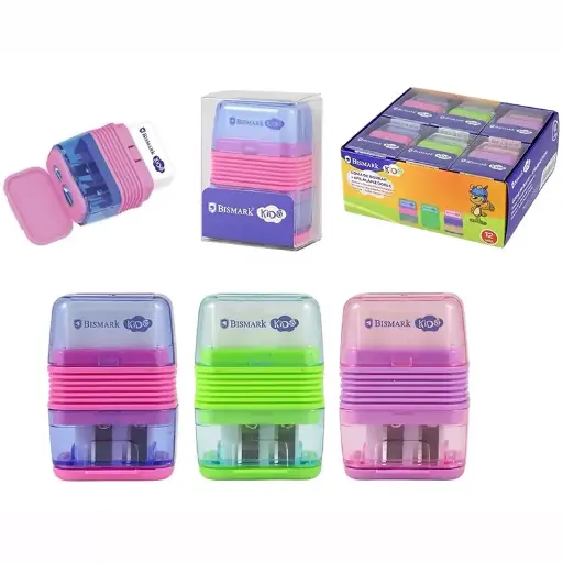 [332391]  GOMA DE BORRAR + AFILALAPIZ DOBLE  - BISMARK - 